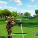 The ball is big and easy to over hit, but it doesn’t take long to get a feel for the golf emote’s physics so your shots become more precise.